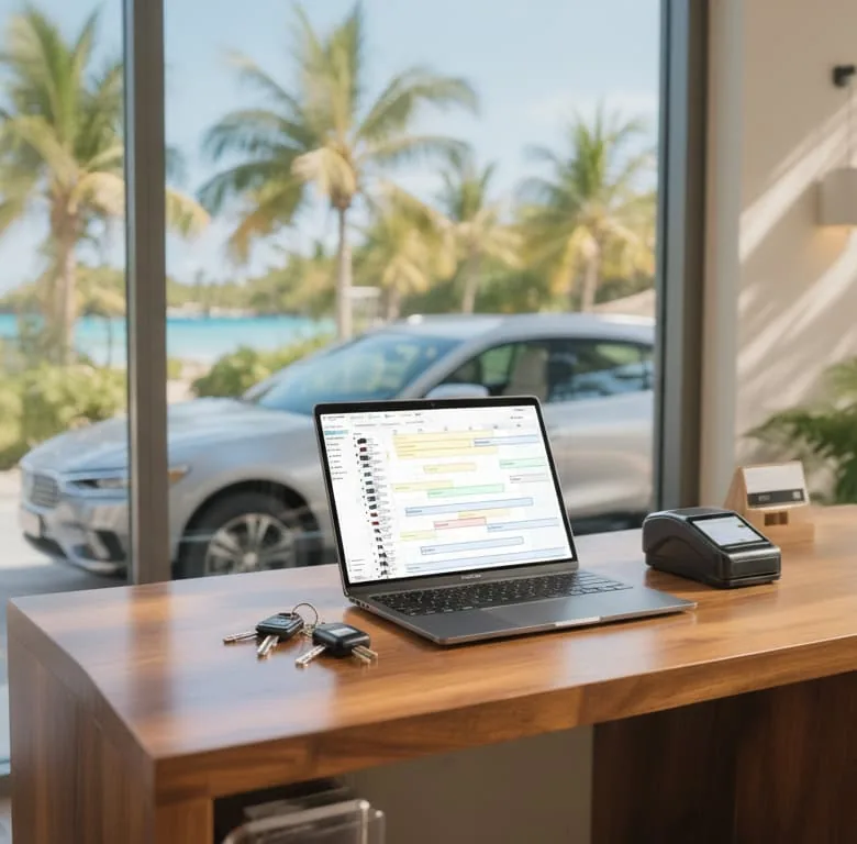 Interface de Moana Booking montrant la gestion des réservations touristiques