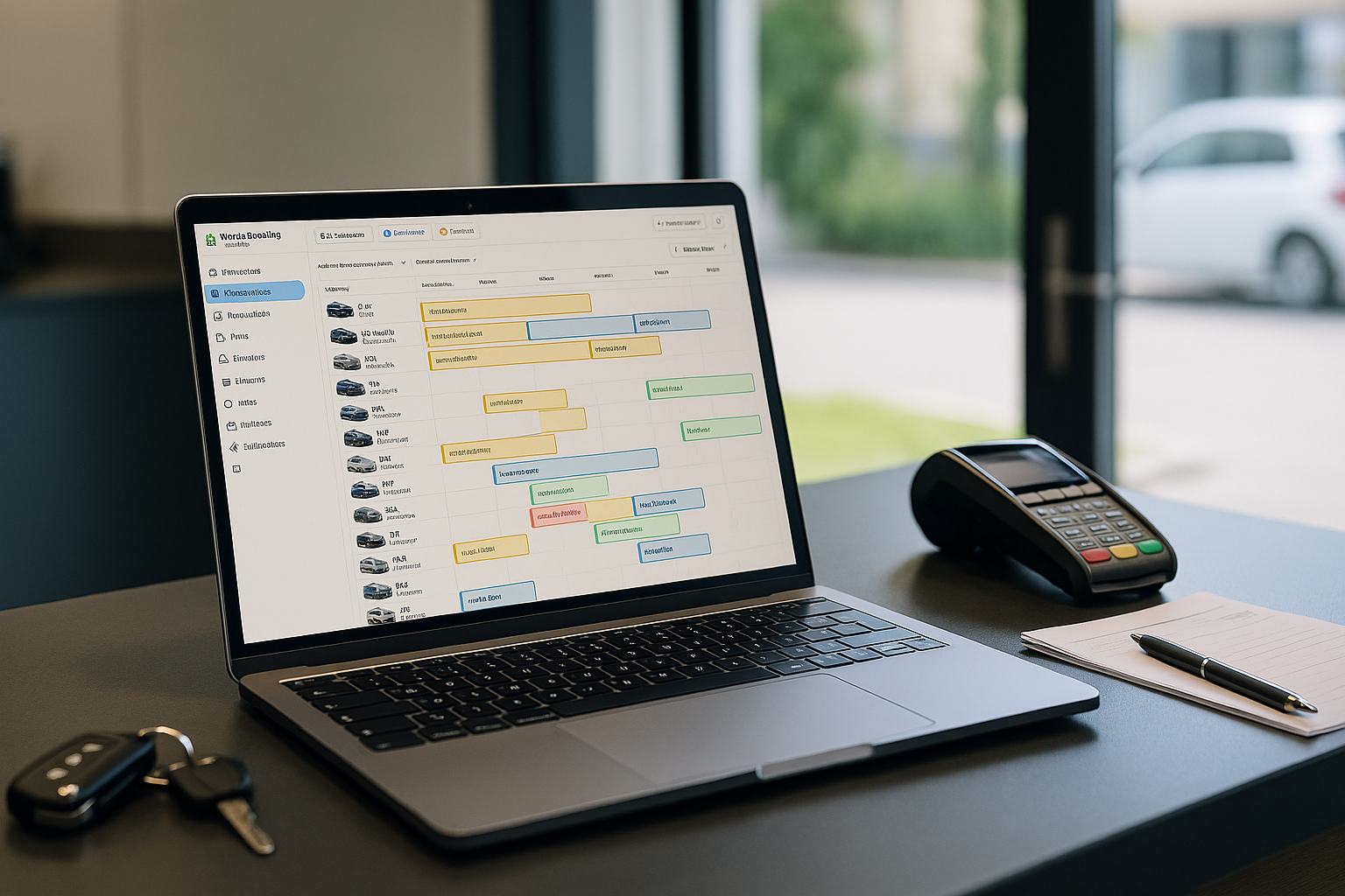 Interface de Moana Booking